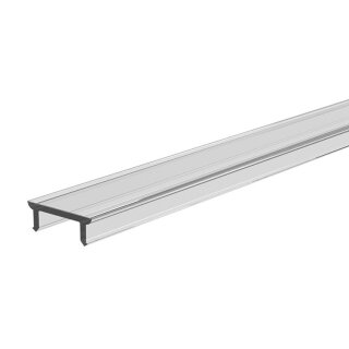 Deko-Light, Profil Abdeckung, Abdeckung P-01-08, Kunststoff, Transparent 95% Transmission, Tiefe: 2000 mm, Breite: 12.5 mm, Höhe: 4.4 mm