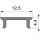 Deko-Light, Profil Abdeckung, Abdeckung P-01-08, Kunststoff, Transparent 95% Transmission, Tiefe: 2000 mm, Breite: 12.5 mm, Höhe: 4.4 mm