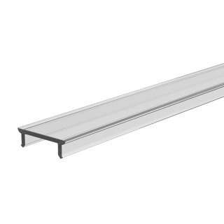 Deko-Light, Profil Abdeckung, Abdeckung P-01-10, Kunststoff, Transparent 95% Transmission, Tiefe: 1000 mm, Breite: 14.5 mm, Höhe: 4.4 mm