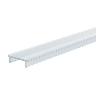 Deko-Light, Profil Abdeckung, Abdeckung P-01-10, Kunststoff, Teiltransparent 75% Transmission, Tiefe: 1000 mm, Breite: 14.5 mm, Höhe: 4.4 mm