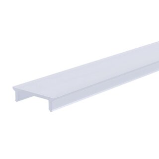 Deko-Light, Profil Abdeckung, Abdeckung P-01-12, Kunststoff, Satiniert 40% Transmission, Tiefe: 1000 mm, Breite: 16.5 mm, Höhe: 4.4 mm