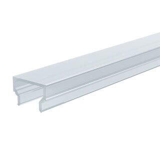 Deko-Light, Profil Abdeckung, Abdeckung H-01-08, Kunststoff, Teiltransparent 75% Transmission, Tiefe: 2000 mm, Breite: 14 mm, Höhe: 9.4 mm