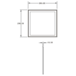 Deko-Light, Deckeneinbauleuchte, LED Panel SMALL, 24 W, 3000 K, Weiß, 2500 lm, Stromkonstant, Eingangsspannung: 34-35 V/DC, Bemessungsstrom: 700 mA, Aluminium, Matt, Energieeffizienzklasse: G, IP 20