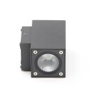 Deko-Light, Wandaufbauleuchte, Cubodo II Double Mini, 10 W, 3000 K, Grau, 440 lm, Eingangsspannung: 220-240 V/AC, Aluminiumdruckguss, Energieeffizienzklasse: G, IP 54