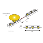 LED Modul Samsung 12V 3x5630 SMD 1,08W 150° IP68 | kaltweiss 7000 K