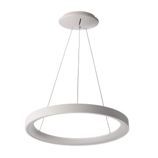 Deko-Light, Pendelleuchte, Merope 480 mm, 35 W, DIM, 3000 K, Weiß, 2990 lm, Eingangsspannung: 220-240 V/AC, Aluminium, Sandgestrahlt, Energieeffizienzklasse: E, IP 20