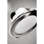 Deko-Light, Deckeneinbauleuchte, Acrux 68 mm, 7 W, DIM, 3000/4000/6000 K, Silber, 630 lm, Eingangsspannung: 220-240 V/AC, Kunststoff, Matt, Energieeffizienzklasse: F, IP 20