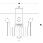 Deko-Light, Deckeneinbauleuchte, COB-68-350mA-2700K-Rund-Silber, 580 lm, Stromkonstant, Eingangsspannung: 16-17 V/DC, Bemessungsstrom: 350 mA, Aluminium, Gebürstet, Energieeffizienzklasse: E, IP 20