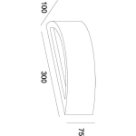 Deko-Light, Wandaufbauleuchte, Sarin, 1x max. 25 W E14, Grau, Eingangsspannung: 220-240 V/AC, Beton, IP 20