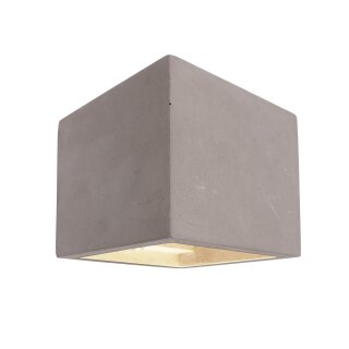 Deko-Light, Wandaufbauleuchte, Cube, 1x max. 25 W G9, Grau, Eingangsspannung: 220-240 V/AC, Beton, IP 20