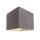 Deko-Light, Wandaufbauleuchte, Cube, 1x max. 25 W G9, Dunkelgrau, Eingangsspannung: 220-240 V/AC, Beton, IP 20