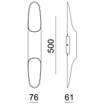 Deko-Light, Wandaufbauleuchte, Apodis 500 mm, DIM, 10,8 W, 3000K, Rosè, 350 lm, Eingangsspannung: 220-240 V/AC, Aluminium, Energieeffizienzklasse: G, IP 20