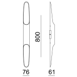 Deko-Light, Wandaufbauleuchte, Apodis 800 mm, DIM, 10,8 W, 3000K, Gold, 450 lm, Eingangsspannung: 220-240 V/AC, Aluminium, Energieeffizienzklasse: G, IP 20