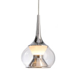 Deko-Light, Pendelleuchte, Elena, 5,4 W, DIM, 2700 K, 290 lm, Eingangsspannung: 220-240 V/AC, Glas, Satiniert, Energieeffizienzklasse: G, IP 20