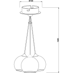 Deko-Light, Pendelleuchte, Centauri III, 3x max. 50 W GU10, Silber, Eingangsspannung: 220-240 V/AC, Aluminium, Glänzend, IP 20