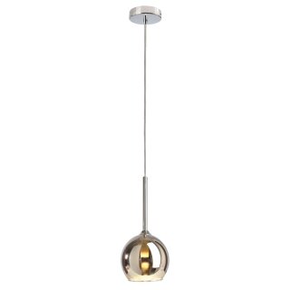 Deko-Light, Pendelleuchte, Bunda, 1x max. 28 W G9, Silber, Eingangsspannung: 220-240 V/AC, Glas, Glänzend, IP 20