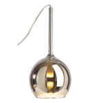 Deko-Light, Pendelleuchte, Bunda, 1x max. 28 W G9, Silber, Eingangsspannung: 220-240 V/AC, Glas, Glänzend, IP 20