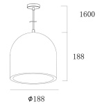 Deko-Light, Pendelleuchte, Concreto I, 1x max. 25 W E27, Grau, Eingangsspannung: 220-240 V/AC, Beton, IP 20