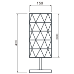 Deko-Light, Tischleuchte, Asterope linear, 1x max. 40 W E27, Schwarz, Eingangsspannung: 220-240 V/AC, Metall, Matt, IP 20