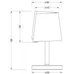 Deko-Light, Tischleuchte, Twister 350 mm, 1x max. 25 W G9, Weiß, Eingangsspannung: 220-240 V/AC, Gips, IP 20