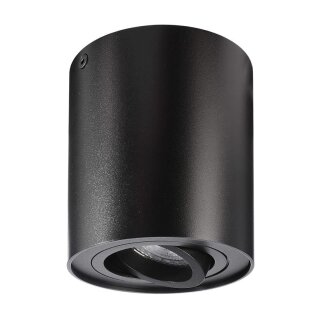 Deko-Light, Deckenaufbauleuchte, Bengala, 1x max. 50 W GU10, Schwarz, Eingangsspannung: 220-240 V/AC, Aluminium, IP 20