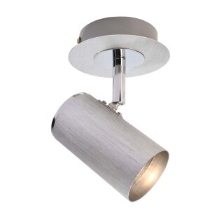 Deko-Light, Deckenaufbauleuchte, Indi I, 1x max. 50 W GU10, Silber, Eingangsspannung: 220-240 V/AC, Aluminium, Gebürstet, IP 20