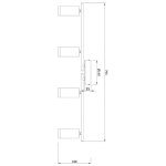 Deko-Light, Deckenaufbauleuchte, Becrux IV, 21 W, DIM, 3000 K, Silber, 1960 lm, Eingangsspannung: 220-240 V/AC, Aluminiumprofil, Gebürstet, Energieeffizienzklasse: F, IP 20