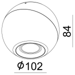 Deko-Light, Deckenaufbauleuchte, Bellatrix, 10,8 W, DIM, 3000 K, Schwarz, 870 lm, Eingangsspannung: 220-240 V/AC, Aluminiumdruckguss, Energieeffizienzklasse: G, IP 20