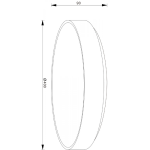 Deko-Light, Deckenaufbauleuchte, Menkar 400 mm, 41 W, 3000 K, Kaffee, 3460 lm, Eingangsspannung: 220-240 V/AC, Aluminium, Gebürstet, Energieeffizienzklasse: E, IP 20