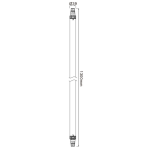 Deko-Light, Feuchtraumleuchte, TRI PROOF Slim 1300 mm, 40 W, 5000 K, Weiß, 4575 lm, Eingangsspannung: 220-240 V/AC, Kunststoff, Matt, Energieeffizienzklasse: E, IP 68/max. 2 m