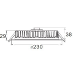 Deko-Light, Deckeneinbauleuchte, LED Panel Round III, 26 W, 4000 K, Weiß, 2690 lm, Stromkonstant, Eingangsspannung: 37 V/DC, Bemessungsstrom: 700 mA, Aluminiumdruckguss, Energieeffizienzklasse: G, IP 20