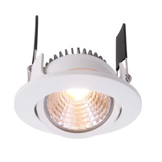 Deko-Light, Deckeneinbauleuchte, COB-68-350mA-2700K-Rund-flach-Weiß, 490 lm, Stromkonstant, Eingangsspannung: 14-15 V/DC, Bemessungsstrom: 350 mA, Aluminium, Energieeffizienzklasse: G, IP 20