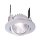 Deko-Light, Deckeneinbauleuchte, COB-68-350mA-4000K-Rund-flach-Silber, 540 lm, Stromkonstant, Eingangsspannung: 14-15 V/DC, Bemessungsstrom: 350 mA, Aluminium, Gebürstet, Energieeffizienzklasse: E, IP 20