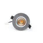 Deko-Light, Deckeneinbauleuchte, COB-68-24V-8,5 W-2700K-Rund-Silber, 630 lm, Spannungskonstant, Eingangsspannung: 24 V/DC, Aluminiumdruckguss, Gebürstet, Energieeffizienzklasse: G, IP 20