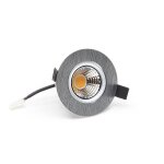 Deko-Light, Deckeneinbauleuchte, COB-68-24V-8,5 W-2700K-Rund-Silber, 630 lm, Spannungskonstant, Eingangsspannung: 24 V/DC, Aluminiumdruckguss, Gebürstet, Energieeffizienzklasse: G, IP 20