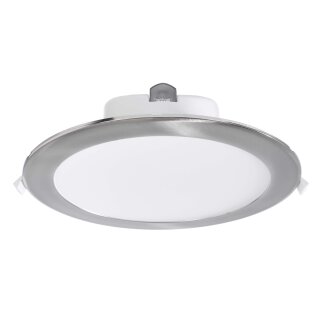 Deko-Light, Deckeneinbauleuchte, Acrux 195 mm, 26 W, DIM, 3000/4000/6000 K, Silber, 2670 lm, Eingangsspannung: 220-240 V/AC, Kunststoff, Matt, Energieeffizienzklasse: F, IP 20