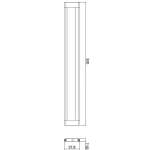 Deko-Light, Möbelaufbauleuchte, Mia I 300 mm, 5 W, 4000 K, Silber, 250 lm, Spannungskonstant, Eingangsspannung: 24 V/DC, Aluminium, Energieeffizienzklasse: G, IP 20