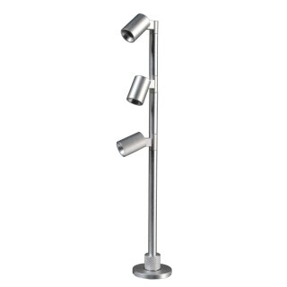 Deko-Light, Vitrinenleuchte, Herculis Triple 250 mm, 3 W, 4000 K, Silber, 290 lm, Stromkonstant, Eingangsspannung: 9 V/DC, Bemessungsstrom: 350 mA, Aluminiumdruckguss, Energieeffizienzklasse: G, IP 20