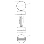 Deko-Light, Wandaufbauleuchte, Maia I, 5 W, DIM, 3000 K, Weiß, 100 lm, Eingangsspannung: 220-240 V/AC, Aluminiumdruckguss, Energieeffizienzklasse: G, IP 65