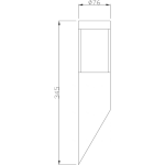 Deko-Light, Wandaufbauleuchte, Porrima I, 1x max. 5 W GU10, Silber, Eingangsspannung: 220-240 V/AC, Edelstahl, Gebürstet, IP 44