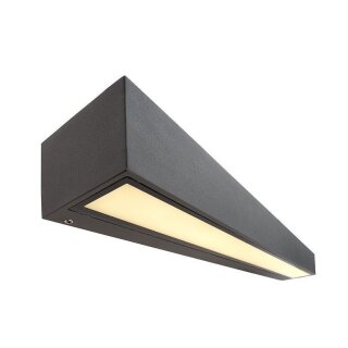 Deko-Light, Wandaufbauleuchte, Linear II Double 250 mm, 14 W, 3000 K, Grau, 1155 lm, Eingangsspannung: 220-240 V/AC, Aluminiumdruckguss, Energieeffizienzklasse: G, IP 65