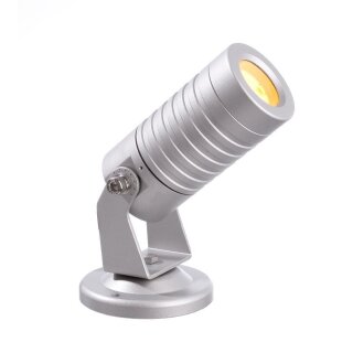 Deko-Light, Fluter, Mini I Amber, 2,6 W, 1750 K, Silber, 57 lm, Spannungskonstant, Eingangsspannung: 24 V/DC, Aluminiumdruckguss, Energieeffizienzklasse: G, IP 65