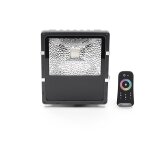 Deko-Light, Fluter, Flood RF II, 60 W, RGB, Grau, 2100 lm, Eingangsspannung: 100-240 V/AC, Kunststoff, Energieeffizienzklasse: G, IP 65, IP 44