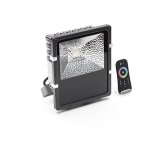 Deko-Light, Fluter, Flood RF II, 60 W, RGB, Grau, 2100 lm, Eingangsspannung: 100-240 V/AC, Kunststoff, Energieeffizienzklasse: G, IP 65, IP 44