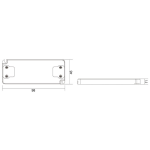 Deko-Light, Netzgerät (CC, DC), FLAT, CC, UT700mA/6W, Stromkonstant, 1,4-6,0 W, Eingangsspannung: 220-240 V/AC, Bemessungsstrom: 80 mA, Ausgangsspannung min./max.: 2-9 V/DC