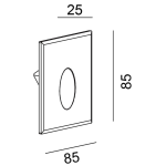 Deko-Light, Mechanisches Systemzubehör, Abdeckung weiß eckig für Light Base COB Indoor (563000), Aluminium, Verkehrsweiß RAL 9016, Tiefe: 85 mm, Breite: 85 mm, Höhe: 25 mm, IP 20