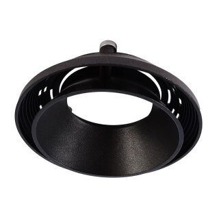 Deko-Light, Mechanisches Systemzubehör, Reflektor Ring II Schwarz für Serie Uni II Mini, Kunststoff, Schwarz, Höhe: 25 mm, Durchmesser: 63 mm, IP 20