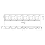 Deko-Light, Mechanisches Systemzubehör, Ceti Spot Anti Glare white, Kunststoff, Weiß, Tiefe: 158.9 mm, Breite: 20.38 mm, Höhe: 29.6 mm