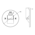 Deko-Light, Mechanisches Systemzubehör, Abdeckung rund schwarz Stufe für Alwaid, Aluminiumdruckguss, Tiefschwarz RAL 9005, Höhe: 19 mm, Durchmesser: 75 mm, IP 20