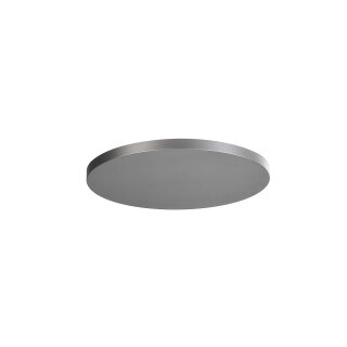 Deko-Light, Mechanisches Systemzubehör, Abdeckung Silber für Deckenaufbauleuchte Zaniah 290, Kunststoff, Silber, Höhe: 18 mm, Durchmesser: 163 mm, IP 20